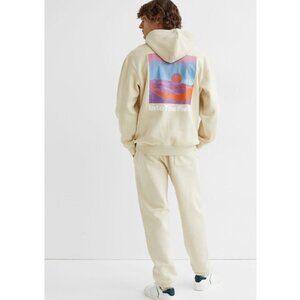 H&M Into the Field Cream Relaxed Hoodie Men's Size XS